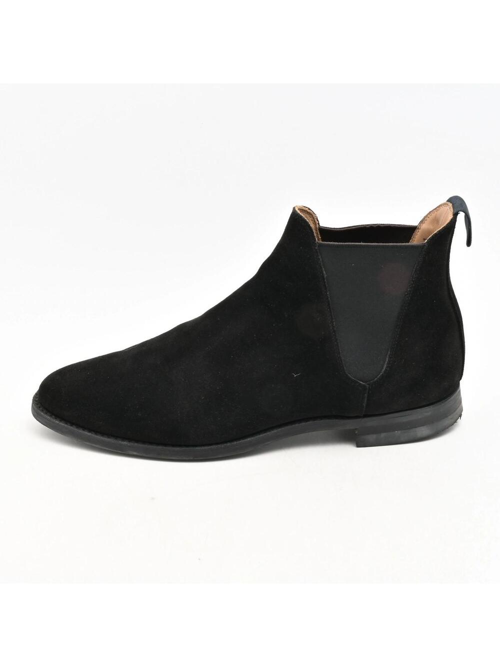 Crockett&Jones Black Suede Men's Boots #349506C50B